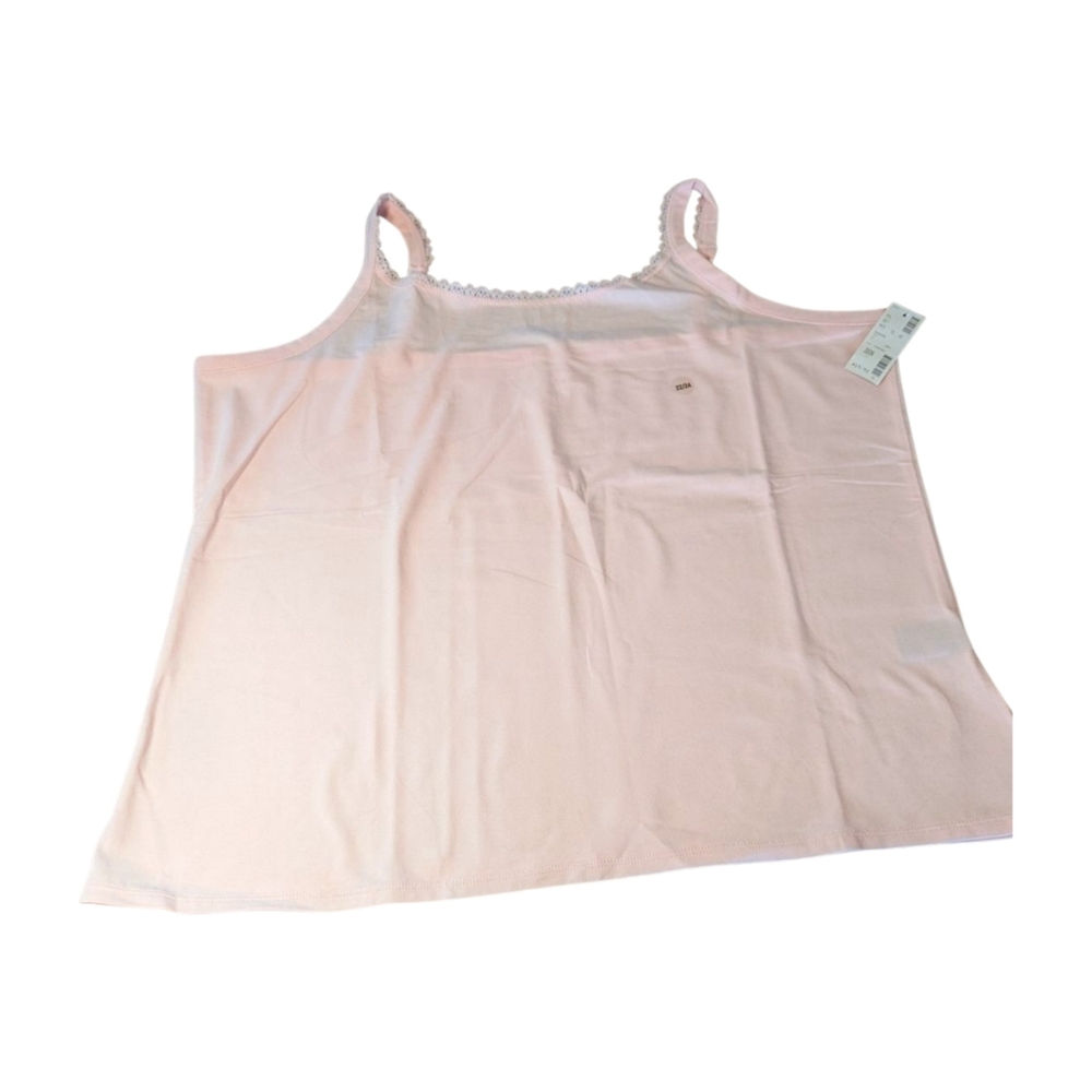 Avenue Light Pink Woman's Stretch Cami Tank Top 22/24 NWT